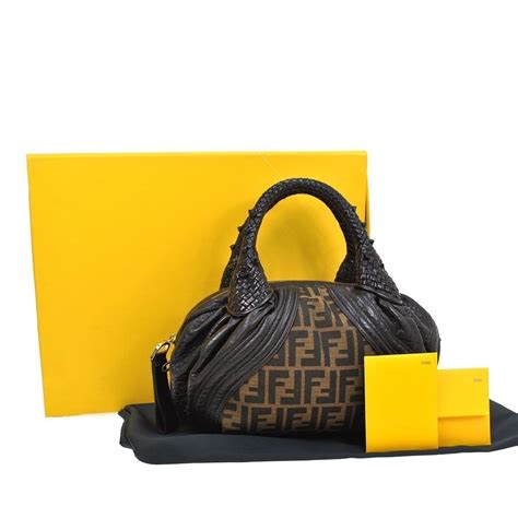 fendi zucca tote sale|authentic Fendi zucca handbags.